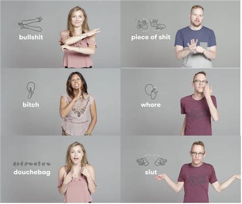 sign language swear words.